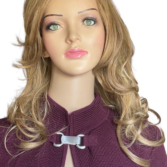 St. John Crew Neck Sweater - Metallic Knitwear, Clothing purple size P - Picture 4 of 14